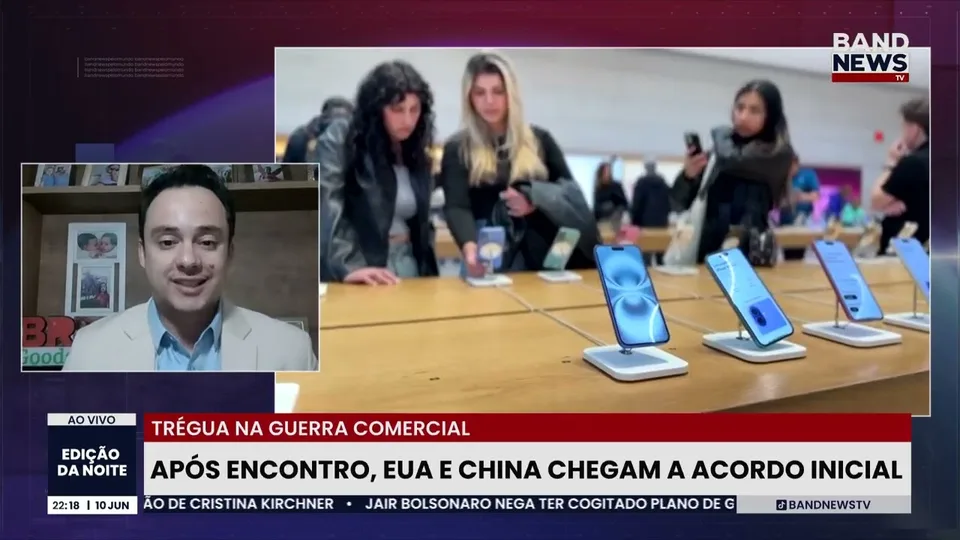 报道配图 · Band Jornalismo · Entrevista — Felipe Teixeira